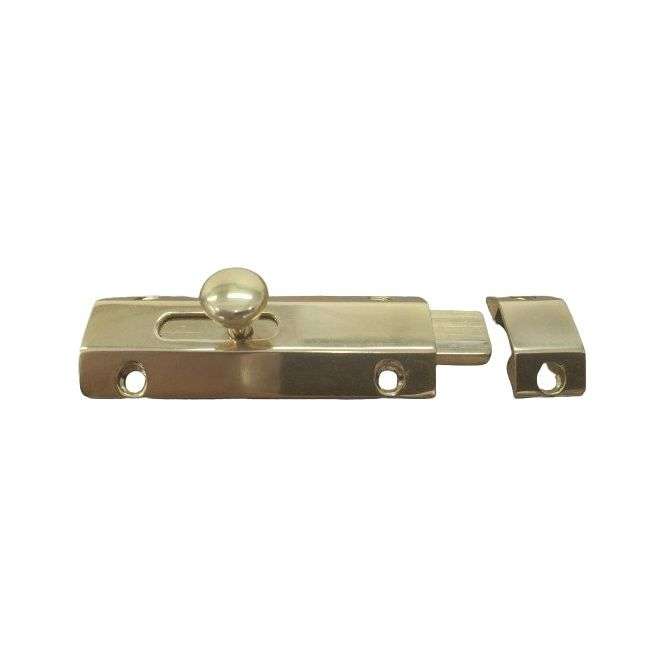 Solid brass barrel bolt - with hidden bolt