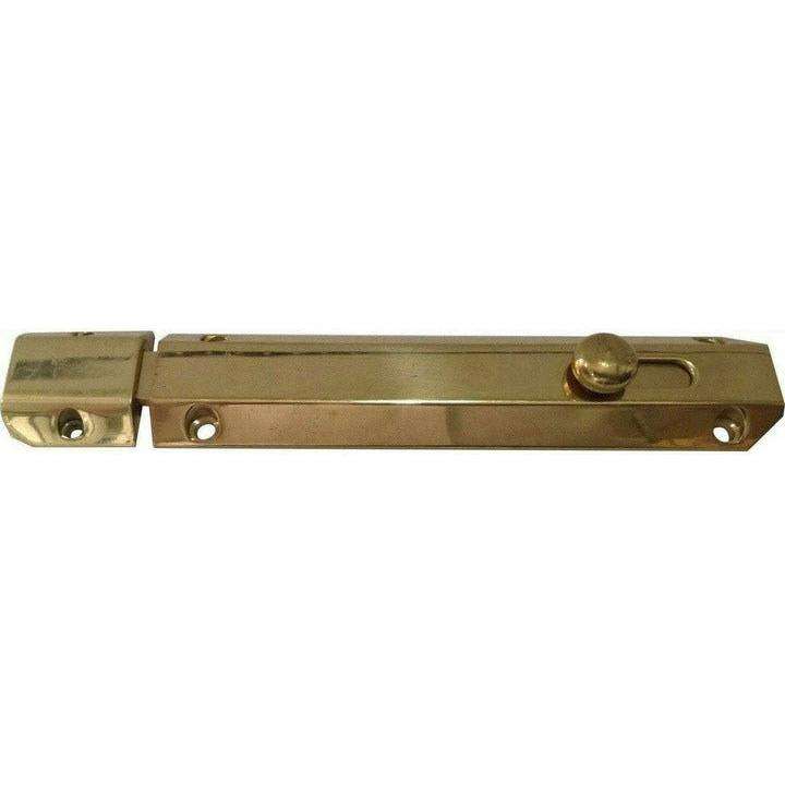 Solid brass barrel bolt - with hidden bolt