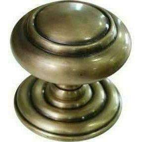 solid brass central knob with ring