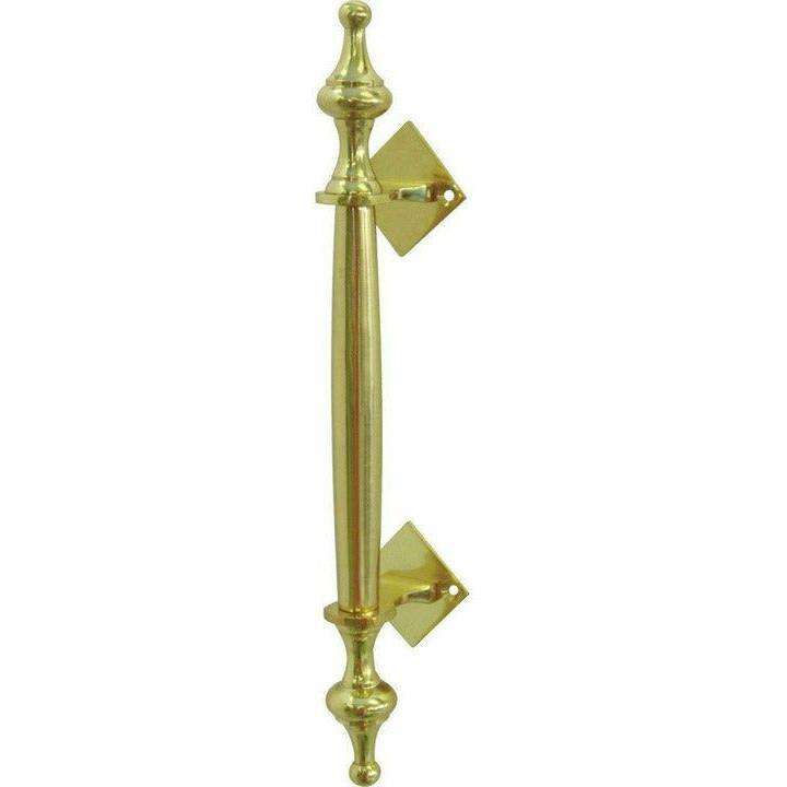 Solid brass Victorian pull handle - 220mm