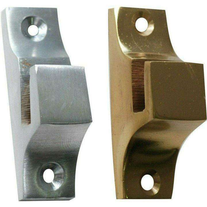 Solid brass wedge for wooden window handles