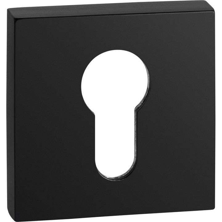 Square Brushed Stainless Steel Key Plates - Per Pair