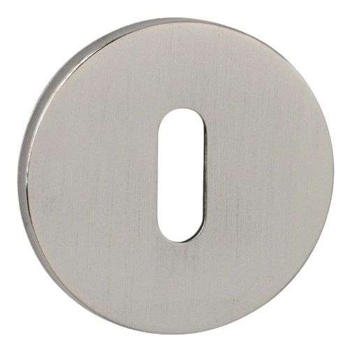 Square stainless steel lever handle on rose