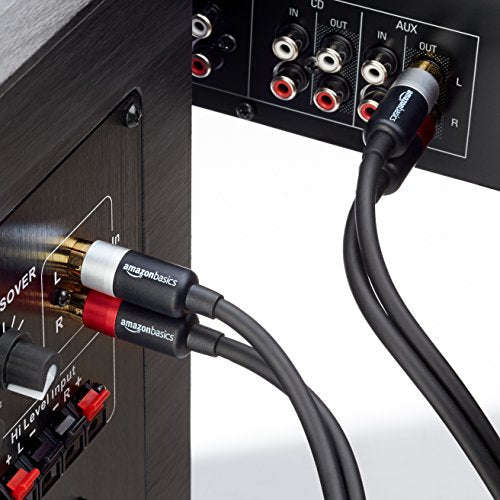 AmazonBasics 2-Male to 2-Male RCA Audio Cable - 1.22 meters