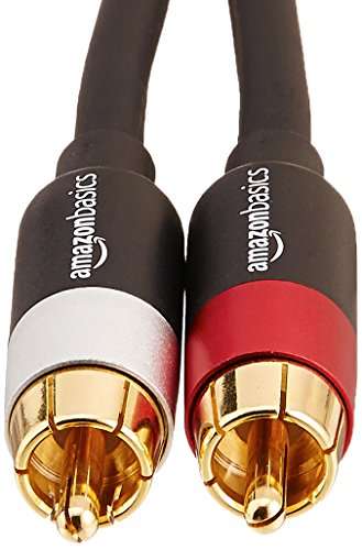 AmazonBasics 2-Male to 2-Male RCA Audio Cable - 1.22 meters