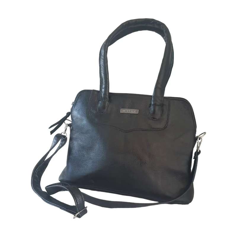 Mirelle Framed Tote Handbag With Protective Feet - Genuine Leather