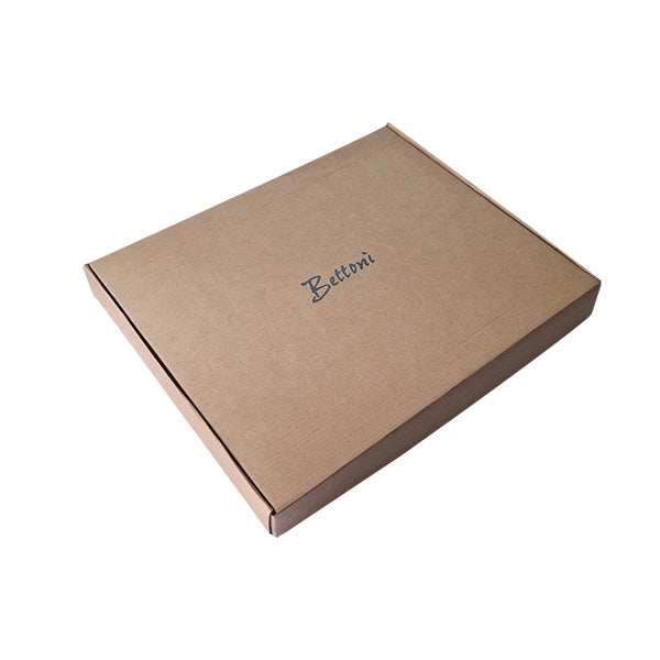 A4 Genuine Leather Zip Around Executive Folio Folder - Black