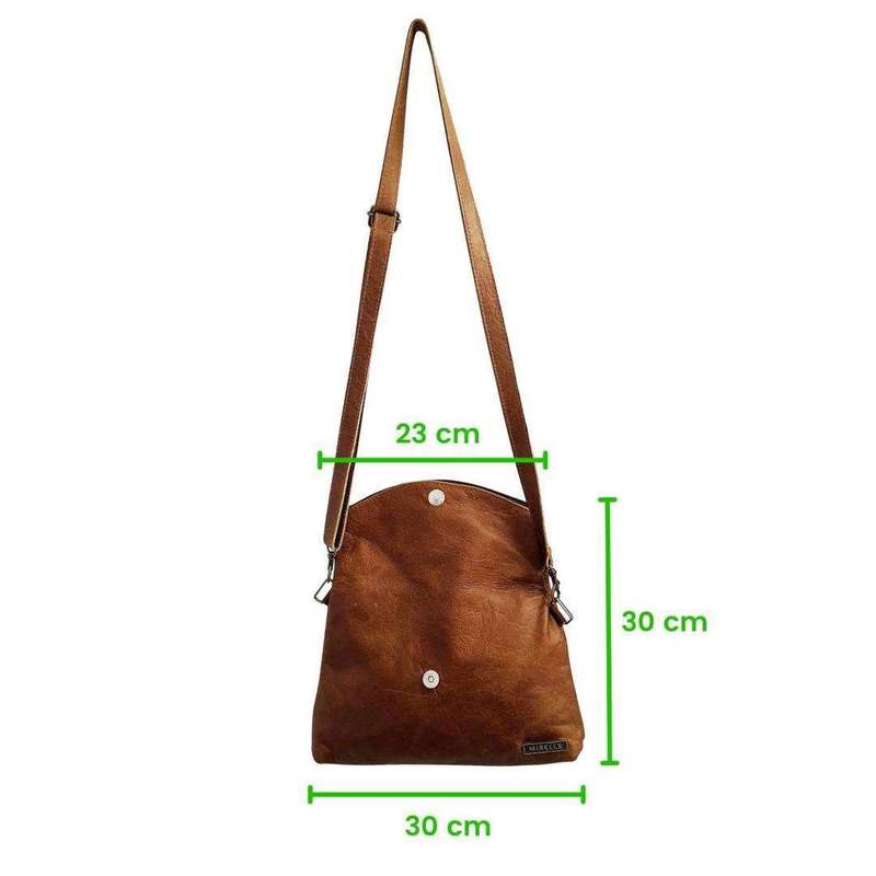 Genuine Leather 3-Way Convertible Backpack | Messenger Handbag - MIRELLE