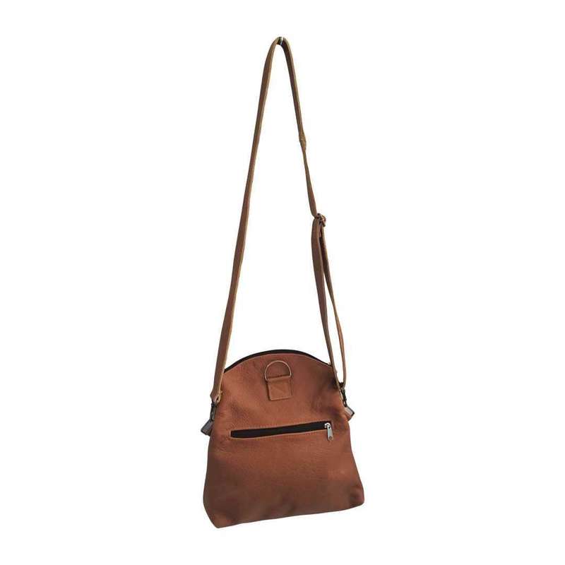 Genuine Leather 3-Way Convertible Backpack | Messenger Handbag - MIRELLE