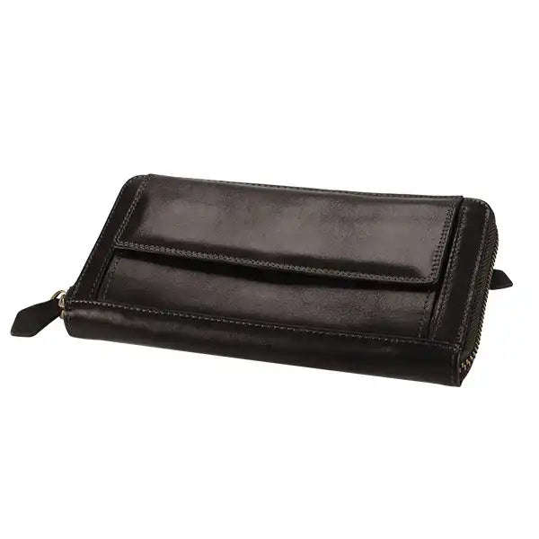 Genuine Leather Zip Closure Purse