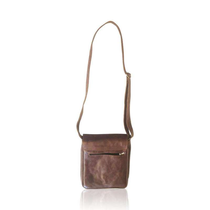 MIRELLE Genuine Leather Tablet Messenger Bag