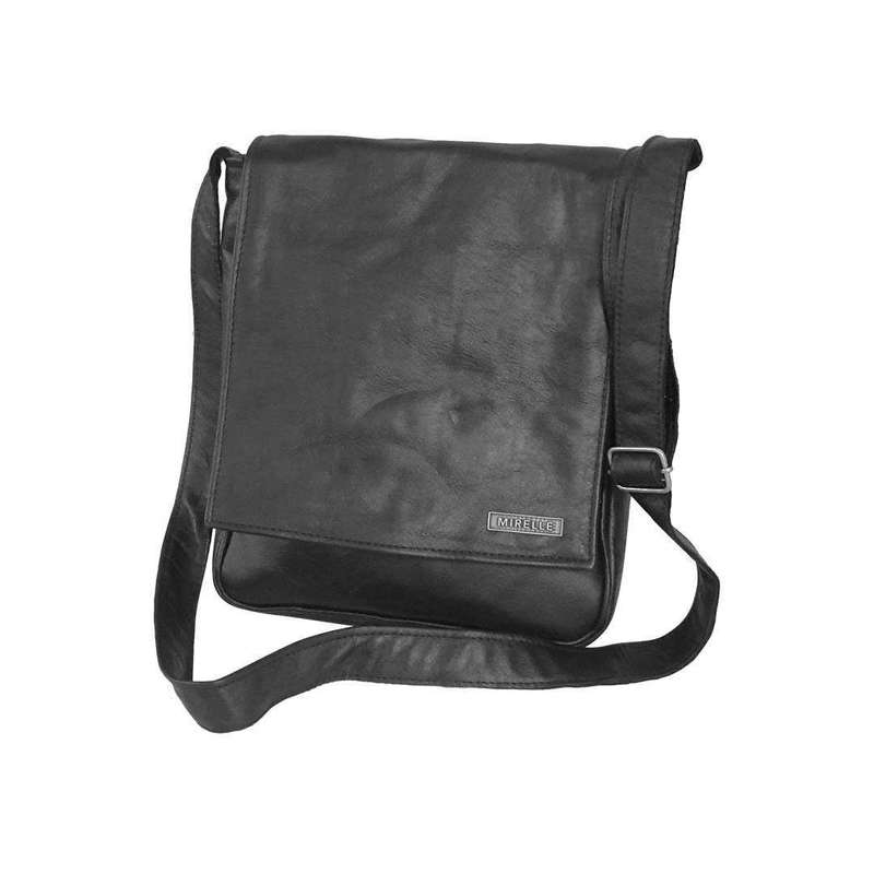 MIRELLE Genuine Leather Tablet Messenger Bag