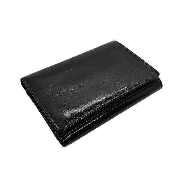 Tri Fold Card Holder with Bank Note Section - Genuine Leather