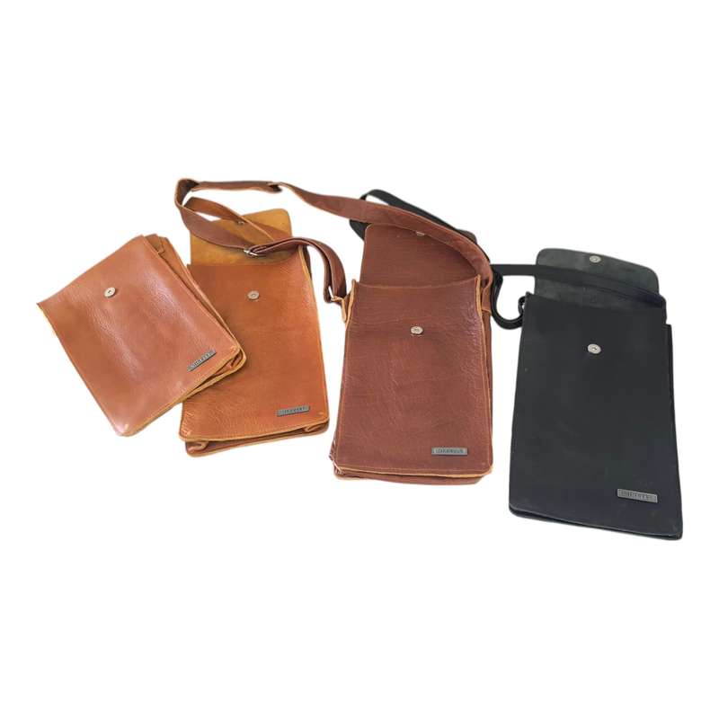 Genuine Leather 2 Bottle Sling Carrier Bag | MIRELLE