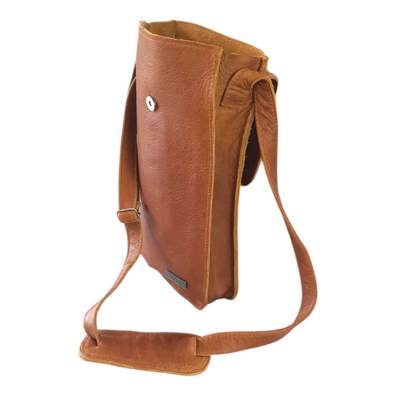 Genuine Leather 2 Bottle Sling Carrier Bag | MIRELLE