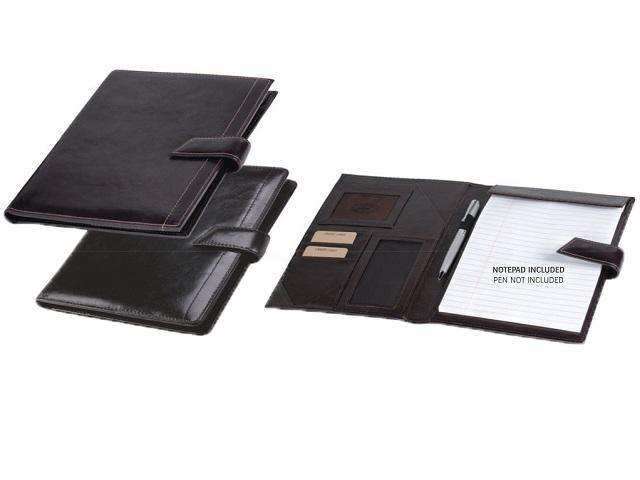 A5 Genuine Leather Folder with Tab Closure