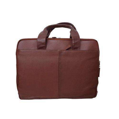 Bermuda Genuine Leather Computer Laptop Bag - Brown