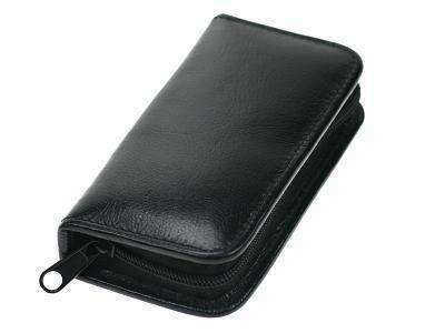Genuine Leather Manicure Set with Zip around Pouch