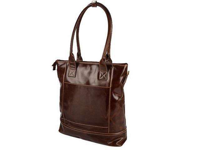 Genuine Leather Status Holdall Laptop Handbag