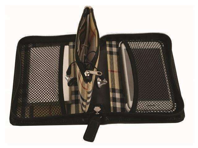 Genuine Leather Tech Utility Compartment Case