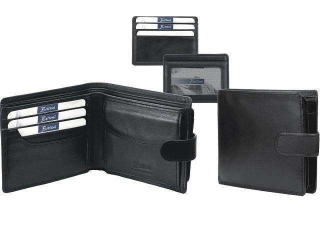 Genuine Nappa Leather Wallet with Coin Holder and Spare Card Insert