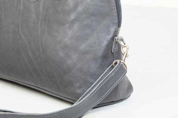 Mirelle Framed Tote Handbag With Protective Feet - Genuine Leather