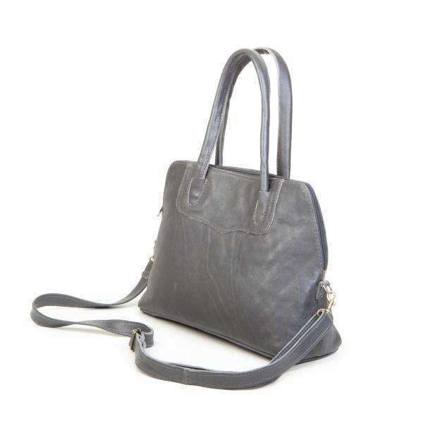 Mirelle Framed Tote Handbag With Protective Feet - Genuine Leather