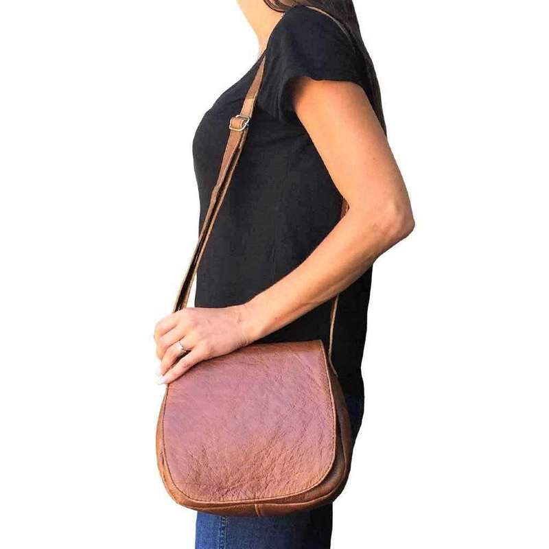 Mirelle Genuine Leather Classic Sling Handbag