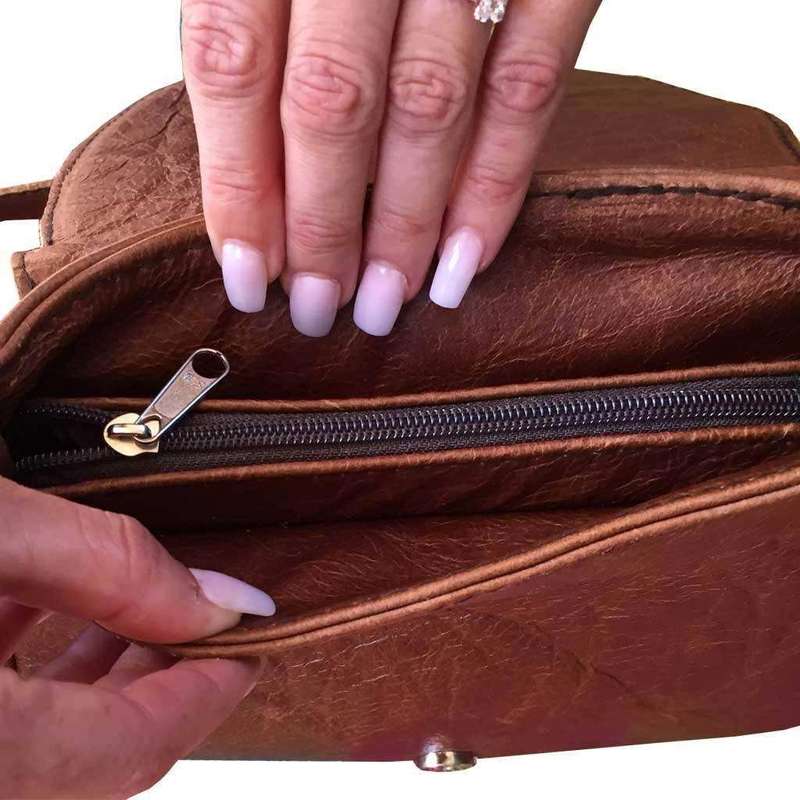 Mirelle Genuine Leather Classic Sling Handbag