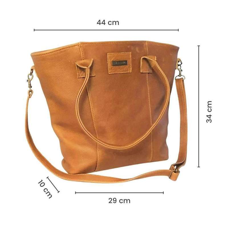 Mirelle Genuine Leather Classic Tote Handbag