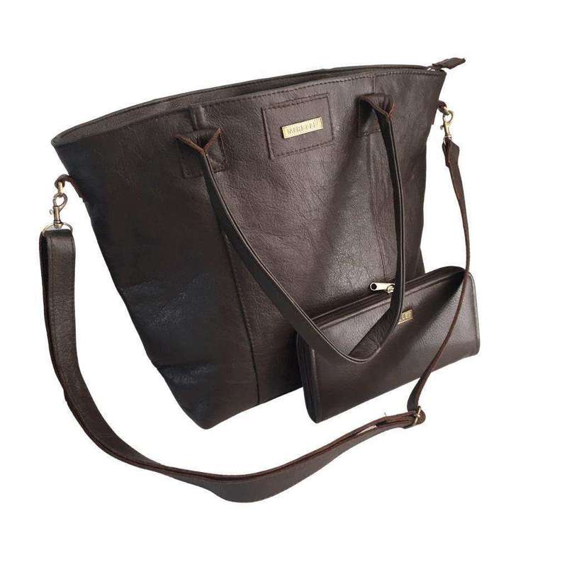 Mirelle Genuine Leather Classic Tote Handbag