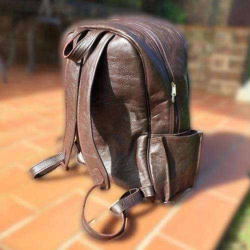 Mirelle Genuine Leather Laptop Backpack