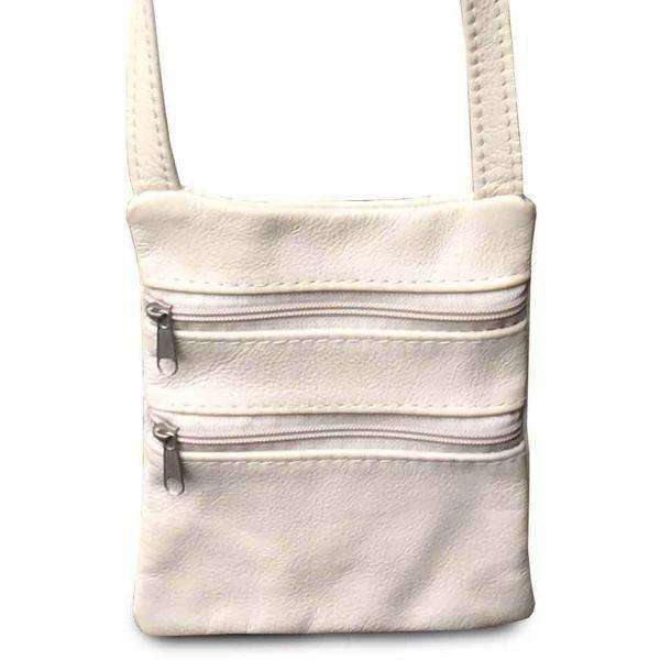 Mirelle Genuine Leather Mini 2 Pocket Crossbody Handbag