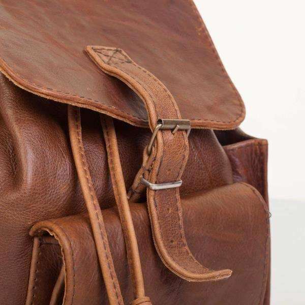 Mirelle Genuine Leather Tourist Backpack Satchel  Handbag