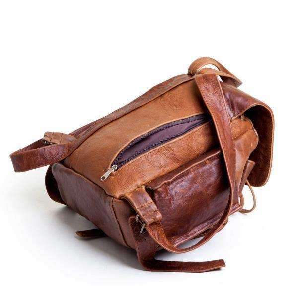 Mirelle Genuine Leather Tourist Backpack Satchel  Handbag