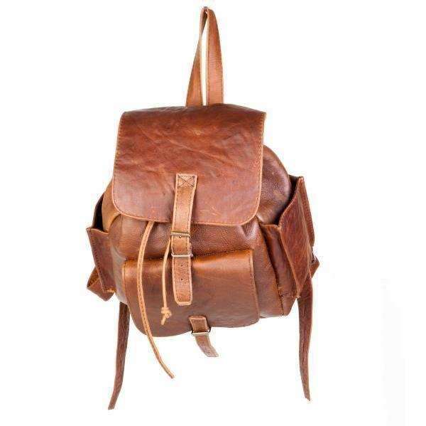 Mirelle Genuine Leather Tourist Backpack Satchel  Handbag