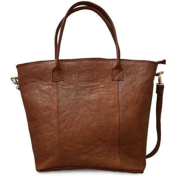 Mirelle Large Genuine Leather Laptop Tote Handbag