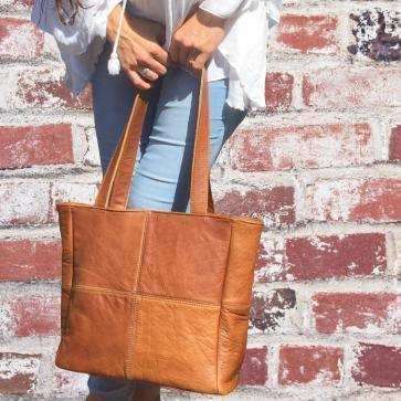 MIRELLE Leather Classic Shopper Handbag and Ladies Wallet - Combo Bundle