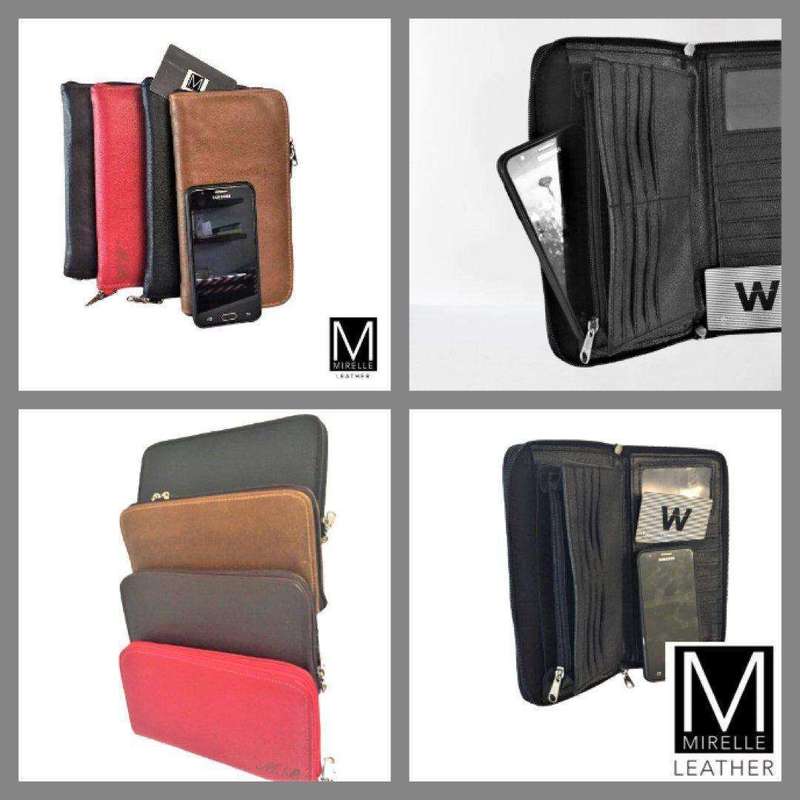 MIRELLE Leather Classic Shopper Handbag and Ladies Wallet - Combo Bundle