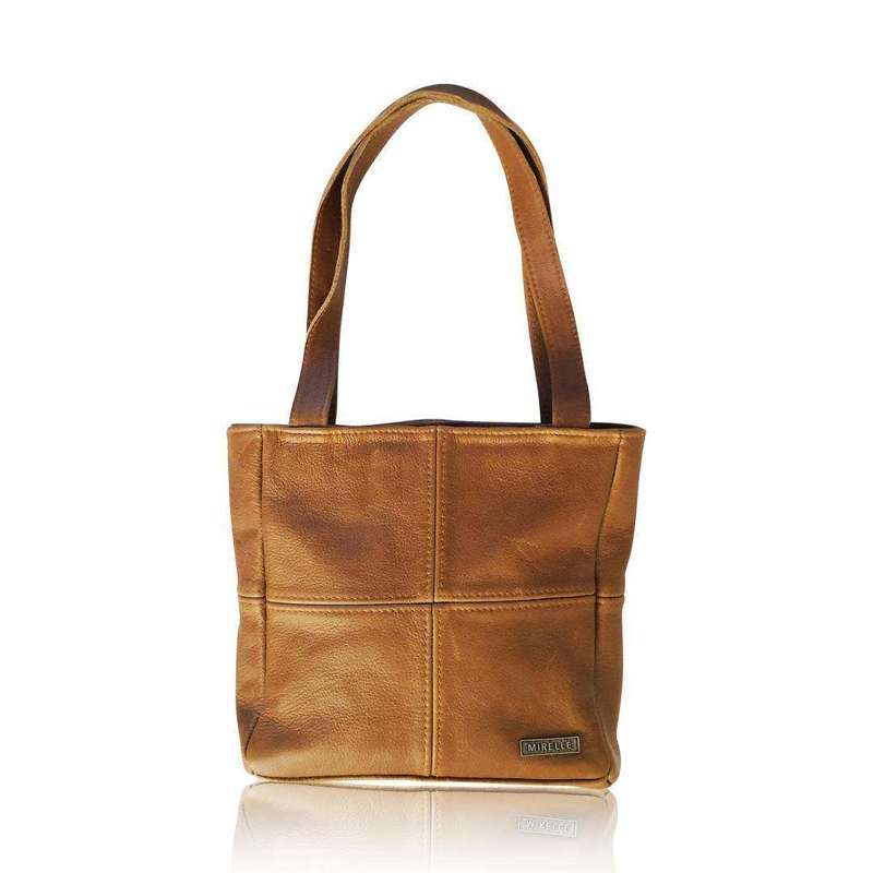 Mirelle Leather Classic Shopper Handbag - Small