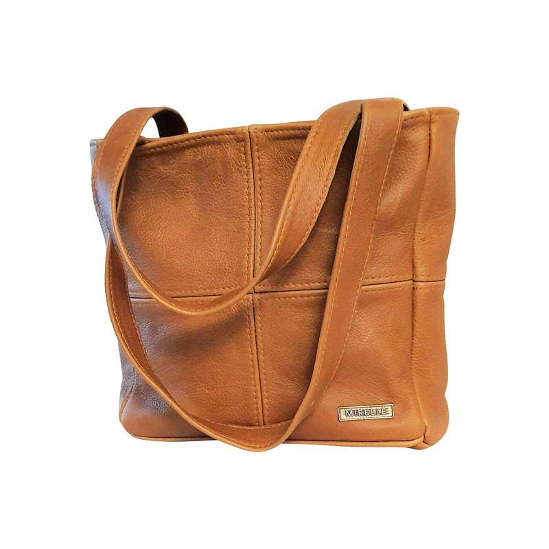 Mirelle Leather Classic Shopper Handbag - Small