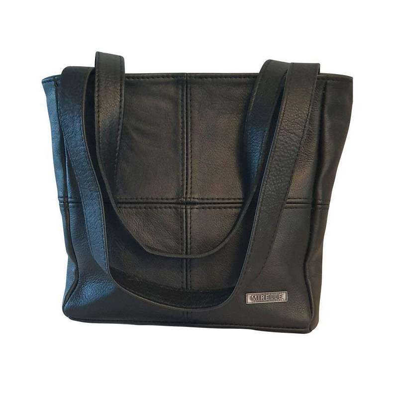 Mirelle Leather Classic Shopper Handbag - Small