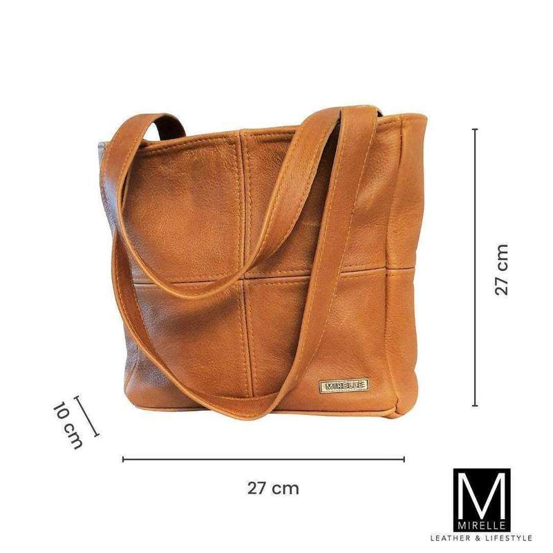 Mirelle Leather Classic Shopper Handbag - Small