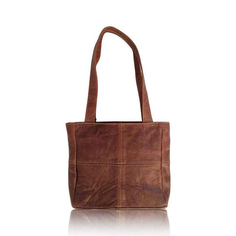 Mirelle Leather Classic Shopper Handbag - Small