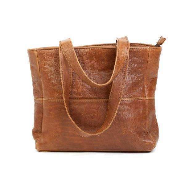 Mirelle Shopper Shoulder Handbag With Outside Zipped Pocket | Genuine Leather