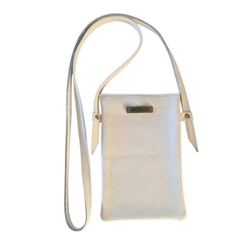 Mirelle Womens Leather Cellphone Sling Crossbody Handbag