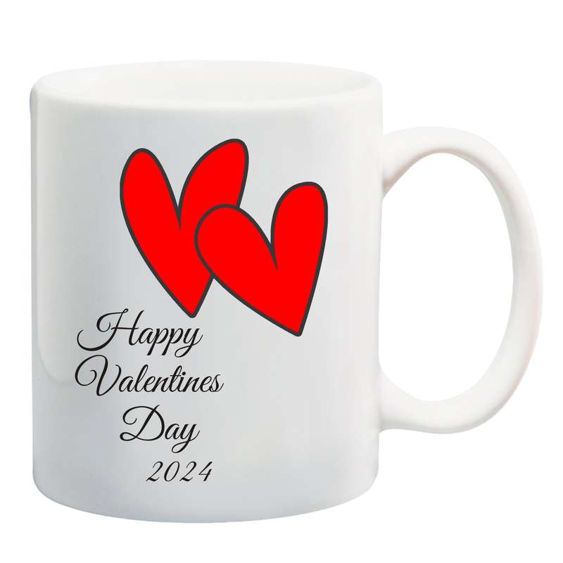 Happy Valentines Day Hearts mug