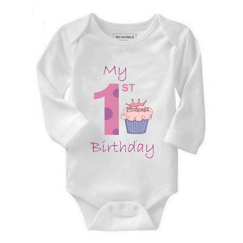First Birthday Princess baby grow