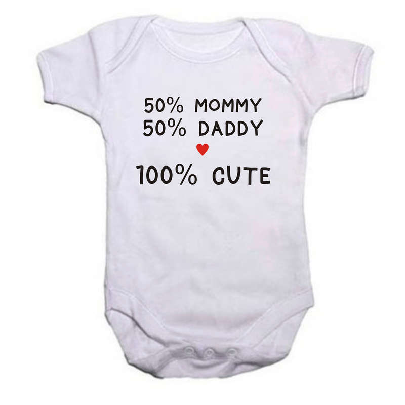50% Mommy + 50% Daddy = 100% Cute baby grow