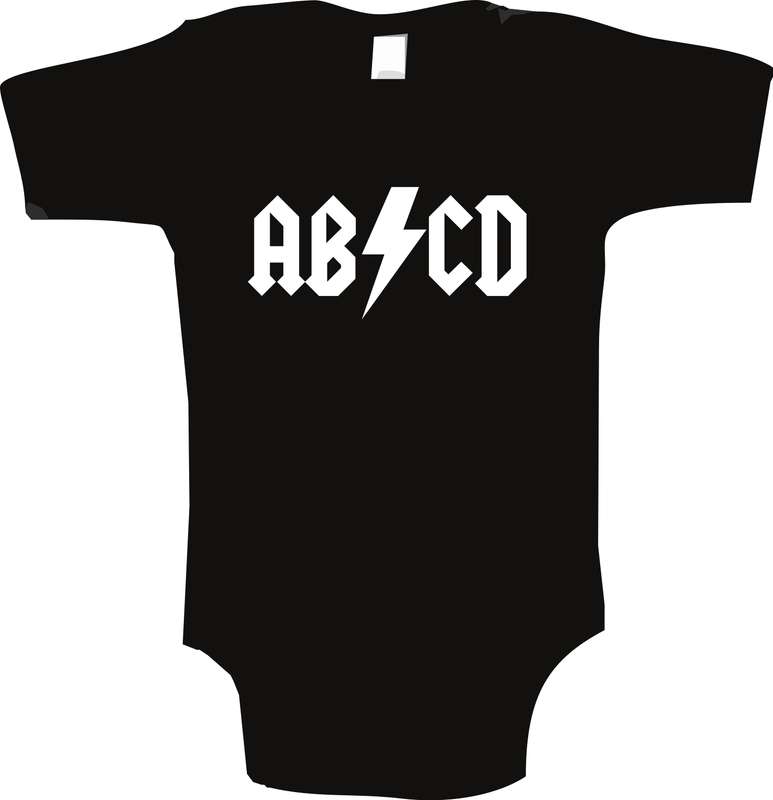 AB/CD baby grow